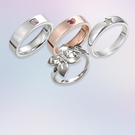 シンプルでシックなリング