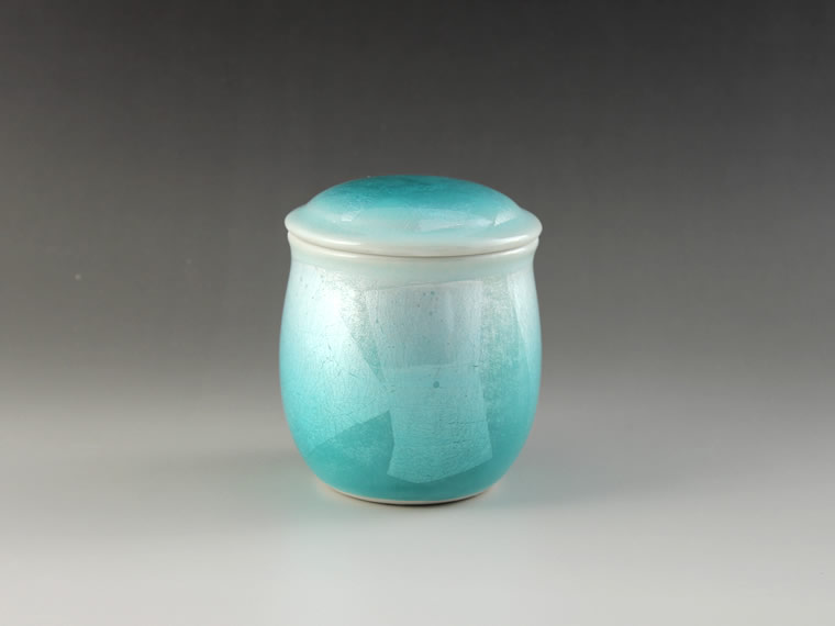 九谷焼骨壺 銀彩 樹